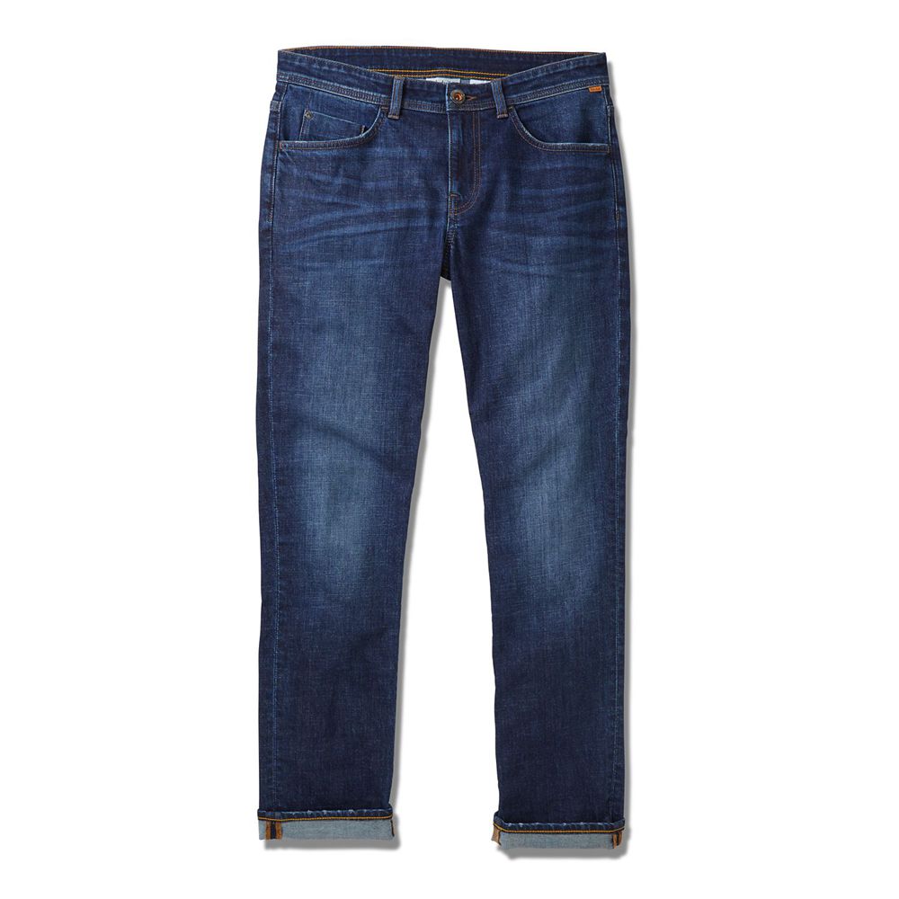 Timberland Παντελονια Ανδρικα Σκουρο Μπλε - Sargent Lake Slim Denim Jeans - Greece 8619725-LK